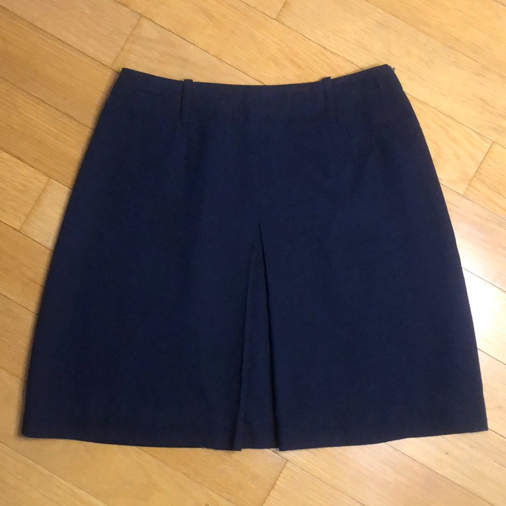 The Limited American Navy Blue Mini Pencil Skirt with Slit Size 4